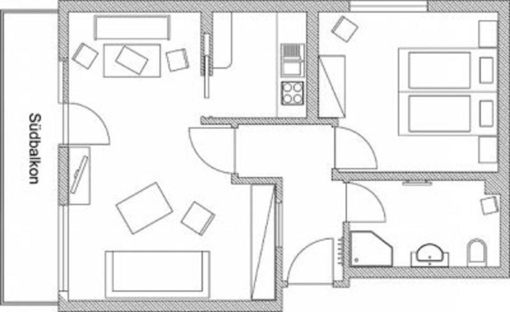Апартаменты Haus Sonnenruh Бад-Хинделанг Экстерьер фото